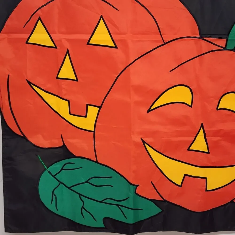 Pumpkin Jack O Lantern Halloween Double Sided Garden Yard Flag 40